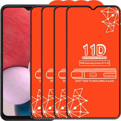 Qyist Edge To Edge Tempered Glass for Samsung Galaxy A13 4G(Pack of 4)