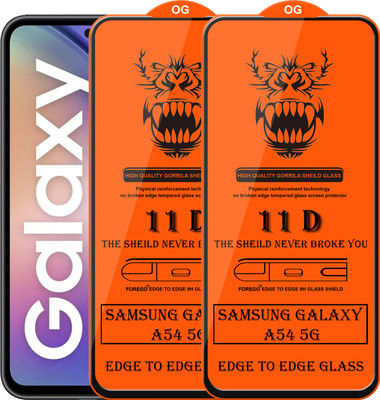 Forego Edge To Edge Tempered Glass for SAMSUNG Galaxy A54 5G(Pack of 2)