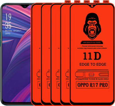 Rofix star Edge To Edge Tempered Glass for OPPO R17 PRO(Pack of 5)