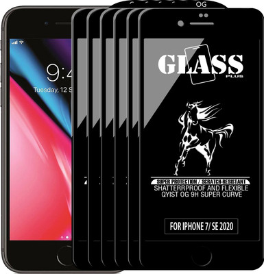 Qyist Edge To Edge Tempered Glass for Apple iPhone 7(Pack of 6)