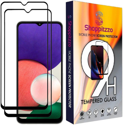 Shoppitzzo Edge To Edge Tempered Glass for SAMSUNG Galaxy F42(5G), M32(5G),F12,M12, A12/*NeoShield*Tempered Glass/Full Screen Coverage-Edge to Edge/9H(Pack of 2)