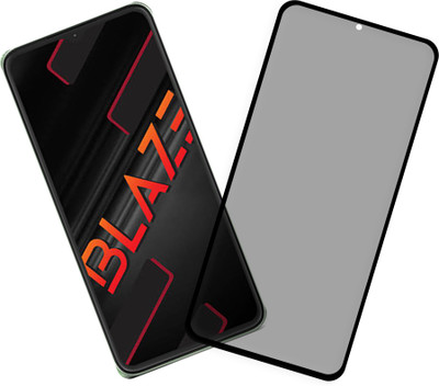 HUPSHY Edge To Edge Tempered Glass for LAVA Blaze(Pack of 1)