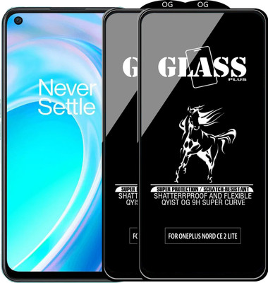 Qyist Edge To Edge Tempered Glass for ONEPLUS NORD CE 2 LITE 5G(Pack of 2)