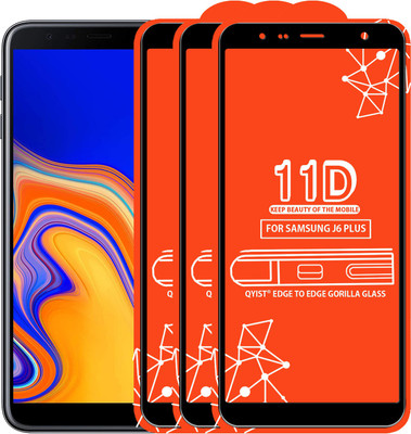 Qyist Edge To Edge Tempered Glass for Samsung Galaxy J6 Plus(Pack of 3)