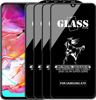 Qyist Edge To Edge Tempered Glass for SAMSUNG GALAXY A70(Pack of 4)