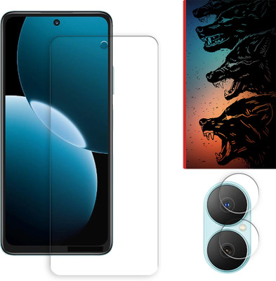 ARBAN Edge To Edge Tempered Glass for Huawei Nova Y73 4G Tempered Screen Protector | Anti-Scratch | Edge to Edge Full Coverage | 9H Hardness ( 1 FRONT SCREEN GUARD + 1 CAMERA LENS PROTECTOR + 1 FREE BACK EMBOSSED SKIN061 )(Pack of 1)