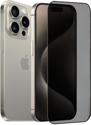 KWINE CASE Edge To Edge Tempered Glass for Apple iPhone 15 Pro, iPhone 15 Pro(Pack of 1)