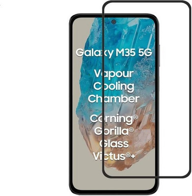 DSCASE Edge To Edge Tempered Glass for SAMSUNG Galaxy M35 5G(Pack of 1)
