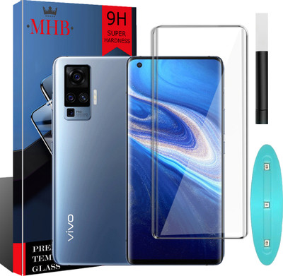 MHB Edge To Edge Tempered Glass for Vivo X50 Pro(Pack of 1)