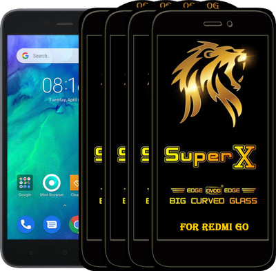 PFOAM Edge To Edge Tempered Glass for REDMI GO(Pack of 4)