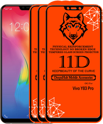 DeepzHub Edge To Edge Tempered Glass for Vivo Y83 Pro(Pack of 3)