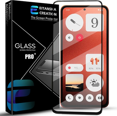EITANSHA CREATION Edge To Edge Tempered Glass for CMF Phone 1, CMF Nothing Phone 1(Pack of 1)