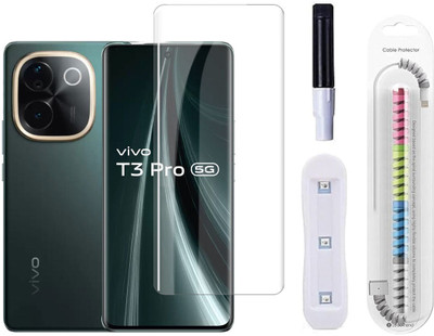 Gorilla Cases Edge To Edge Tempered Glass for vivo T3 Pro 5G(Pack of 1)