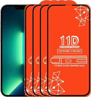 Roxel Edge To Edge Tempered Glass for Iphone 13 Pro Max(Pack of 4)