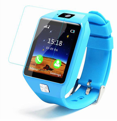 zxb Edge To Edge Tempered Glass for DZ09 Bluetooth Smartwatch(Pack of 1)