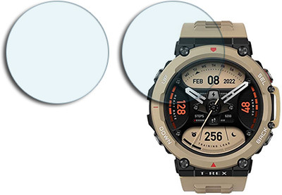 SOMTONE Edge To Edge Tempered Glass for Amazfit T-Rex 2(Pack of 2)