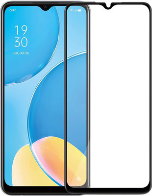 EITANSHA CREATION Edge To Edge Tempered Glass for Oppo A15, Oppo A15s(Pack of 1)