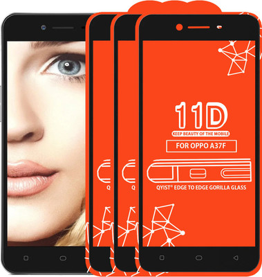 Qyist Edge To Edge Tempered Glass for Oppo A37f(Pack of 3)
