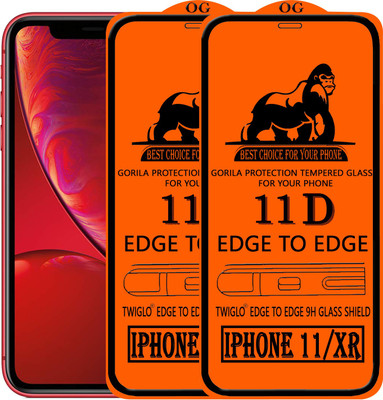 TWIGLO Edge To Edge Tempered Glass for Apple iPhone XR(Pack of 2)