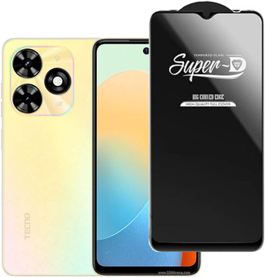 SM Styles Edge To Edge Tempered Glass for Techno Pop 8(Pack of 1)