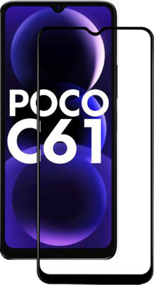 VAlight Edge To Edge Tempered Glass for POCO C61, poco c61(Pack of 1)