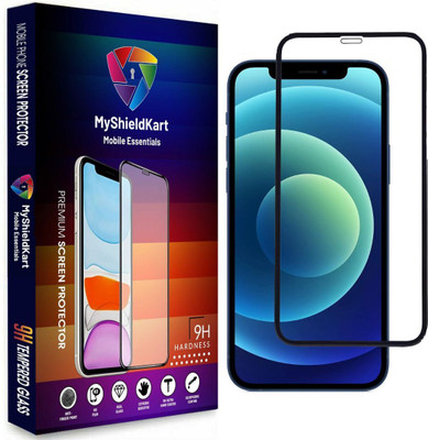 MyShieldKart Edge To Edge Tempered Glass for iPhone 12 Mini (5.4 Inch)**DuraGlass**Millitary Grade-Anti Explosion-Tempered Glass/Full Screen Coverage-Edge to Edge/9H Hardness/With Easy Installation Kit(Pack of 1)