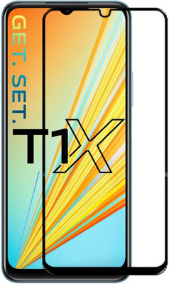 AB PRIME Edge To Edge Tempered Glass for vivo T1X, VIVO T1X(Pack of 1)