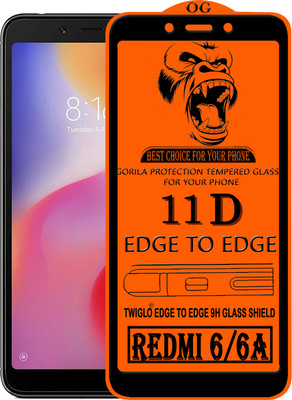 TWIGLO Edge To Edge Tempered Glass for Mi Redmi 6A(Pack of 1)