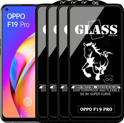 PFOAM Edge To Edge Tempered Glass for OPPO F19 PRO(Pack of 4)