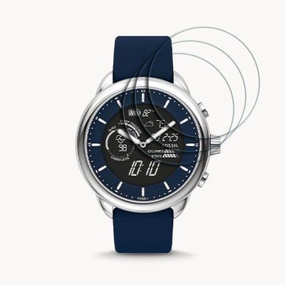 ARBAN Edge To Edge Tempered Glass for FOSSIL Gen 6 Wellness Edition Hybrid 1.1 inch SMARTWATCH SCREEN GUARD(Pack of 3)