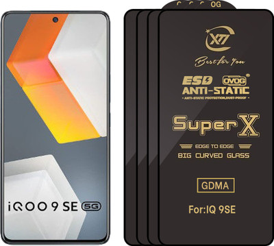GDMA Edge To Edge Tempered Glass for iQOO 9 SE(Pack of 4)