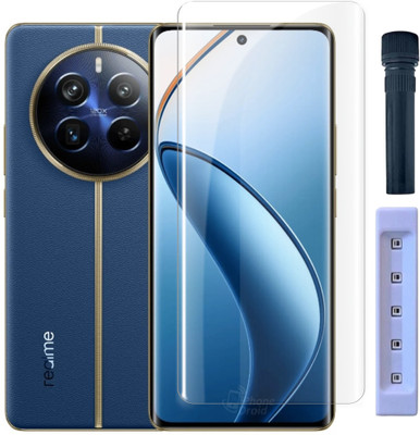 OneTech Edge To Edge Tempered Glass for Realme P2 Pro 5G 9H Hardness, UV Screen Protector(Pack of 1)