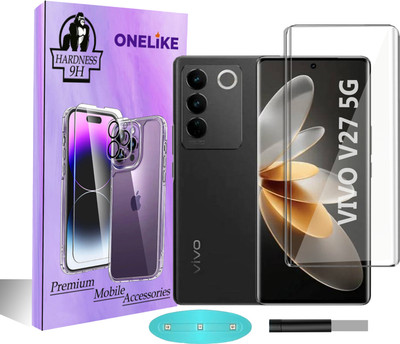 OneLike Edge To Edge Tempered Glass for Vivo V27 5g(Pack of 1)