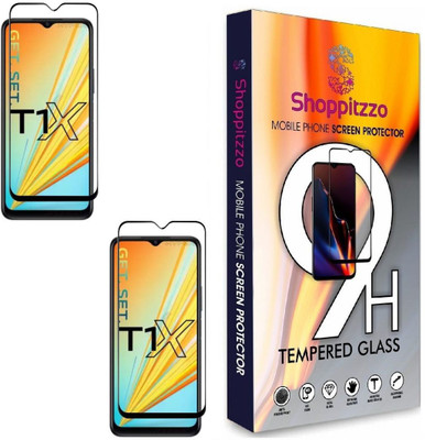 Shoppitzzo Edge To Edge Tempered Glass for vivo T1x/vivo T1x 5G/(Pack of 2)