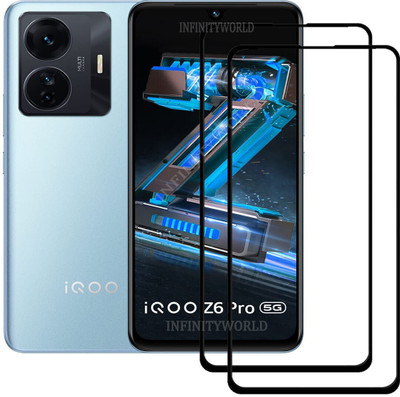 INFINITYWORLD Edge To Edge Tempered Glass for IQOO Z6 Pro 5G(Pack of 2)