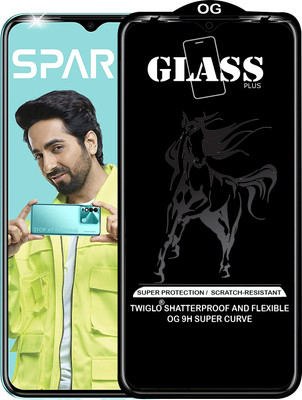 TWIGLO Edge To Edge Tempered Glass for TECNO SPARK 8(Pack of 1)
