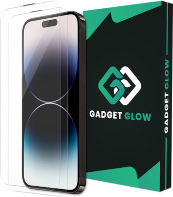 Gadget Glow Edge To Edge Tempered Glass for Apple IPhone 14 Pro Max, IPhone 14 Pro Max, 14 Pro Max, Crystal Clear Glass with Anti Dust Filter(Pack of 2)