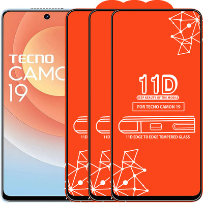 Roxel Edge To Edge Tempered Glass for Tecno Camon 19(Pack of 3)