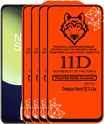 DeepzHub Edge To Edge Tempered Glass for OnePlus Nord CE 3 Lite(Pack of 4)