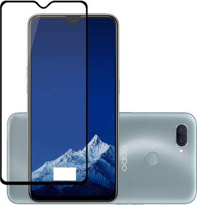 NIMMIKA ENTERPRISES Edge To Edge Tempered Glass for Oppo A12(Premium Tempered Glass | Cobra Scale Texture | Full Coverage | Ultra-Thin Design | Oleophobic Coating | Case-Friendly Design | Crystal Clear Display | Residue-Free Removal)(Pack of 1)