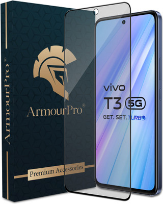 ArmourPro Edge To Edge Tempered Glass for Vivo T3 5G, Vivo T3, VIvo Y200e 5G, Vivo Y200 5G, Matte Finish Glass(Pack of 1)