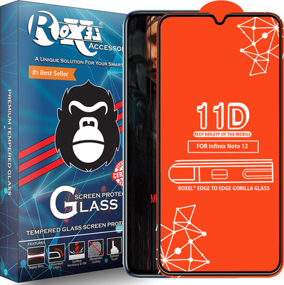 Roxel Edge To Edge Tempered Glass for Infinix Note 12(Pack of 1)