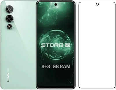 ARMORX Edge To Edge Tempered Glass for LAVA STORM smart mobile Impossible tempered glass LAVA STORM 5G(Pack of 2)