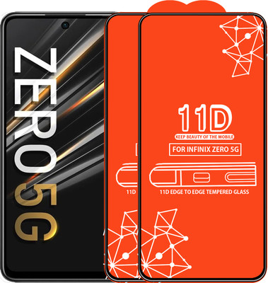 Qyist Edge To Edge Tempered Glass for Infinix Zero 5G(Pack of 2)