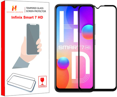 JSS WORLD Edge To Edge Tempered Glass for Infinix SMART 7 HD(Pack of 1)