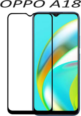 O2MG Edge To Edge Tempered Glass for OPPO A18(Pack of 1)