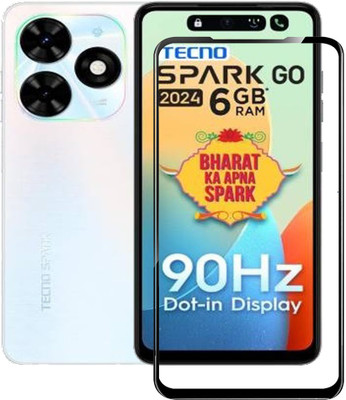 Hyper Edge To Edge Tempered Glass for Tecno Spark Go 2024(Pack of 1)