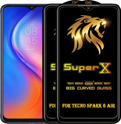 PFOAM Edge To Edge Tempered Glass for TECNO SPARK 6 AIR(Pack of 2)