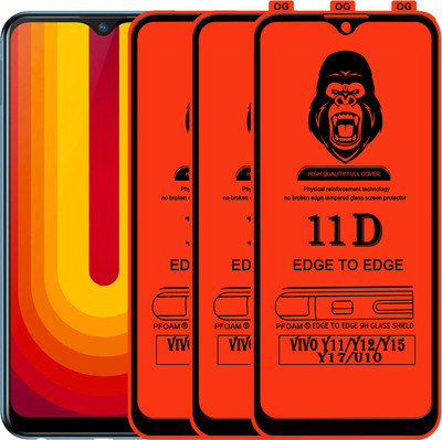 Rofix star Edge To Edge Tempered Glass for VIVO U10(Pack of 3)