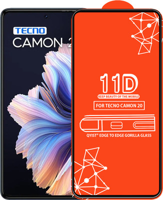 Qyist Edge To Edge Tempered Glass for Tecno Camon 20(Pack of 1)